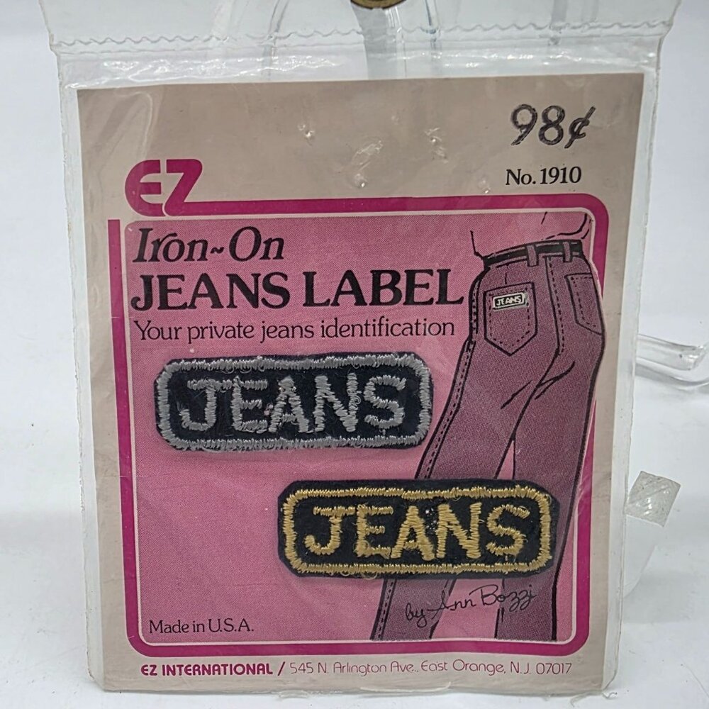 Iron-On Jeans Label Patches By Lyn Bozzie - Picture 2 of 2